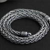 6MM Thailand Silver Tribal Necklace for Men